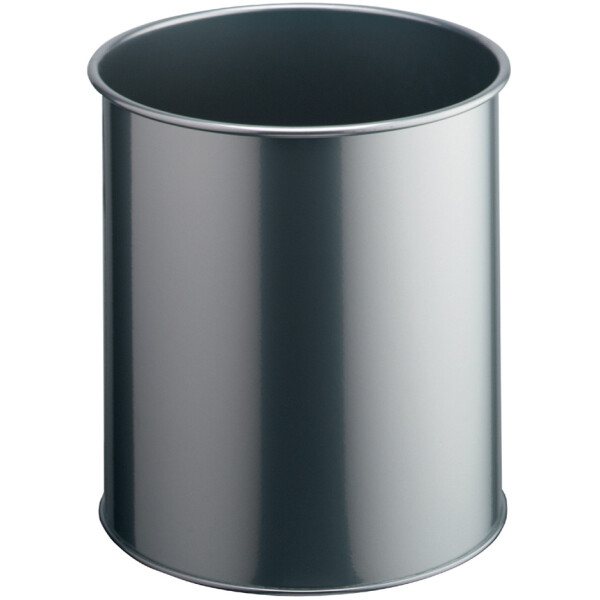 DURABLE Papierkorb METALL, rund, 15 Liter, schwarz