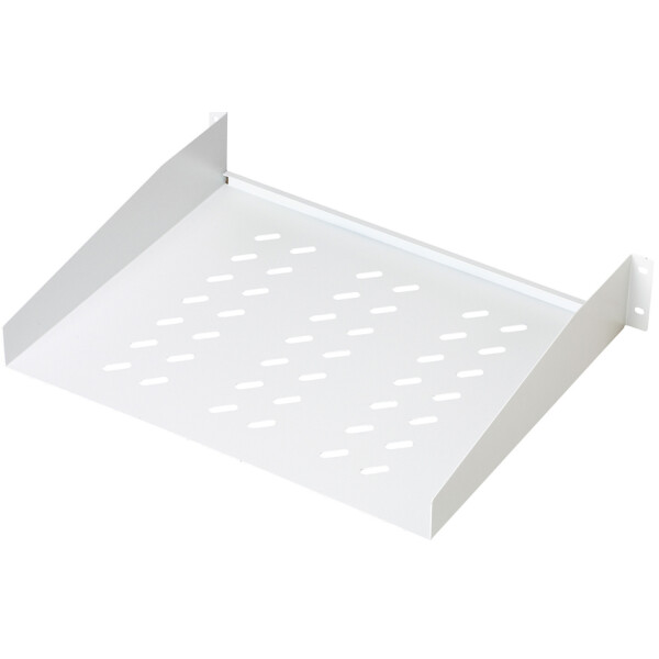 DIGITUS 19" Fachboden, 2 HE, Festeinbau, Tiefe: 370 mm