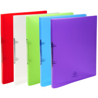 EXACOMPTA Ringbuch PP, 2-Ring-Mechanik, DIN A4+, kristall