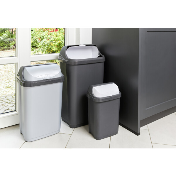 keeeper Abfallbehälter "rasmus", 10 Liter, silber
