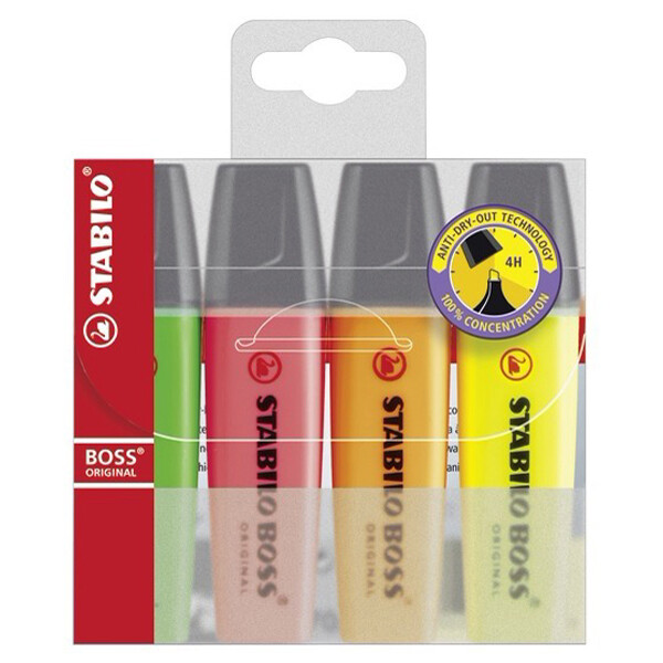 STABILO Textmarker BOSS ORIGINAL, 8er Kunststoffetui