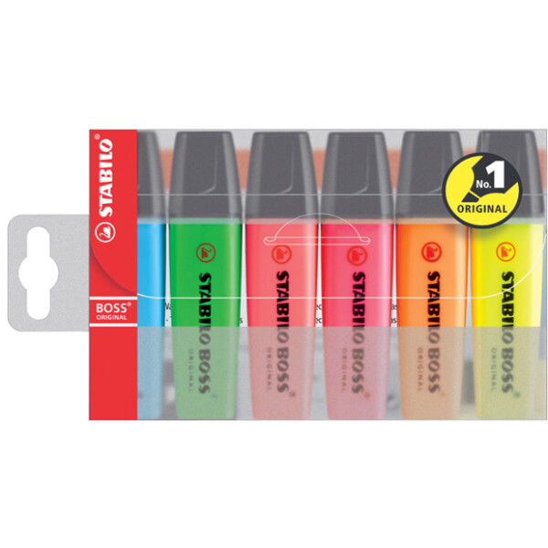 STABILO Textmarker BOSS ORIGINAL, 8er Kunststoffetui