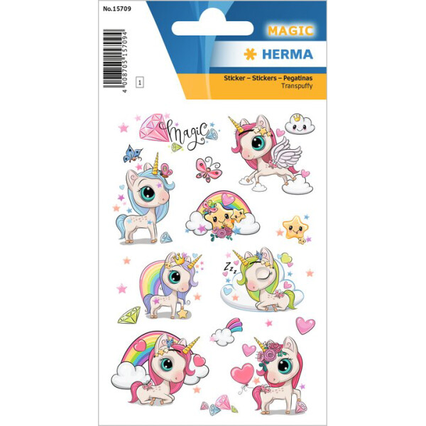 HERMA Sticker MAGIC "Little Mermaid", Transpuffy