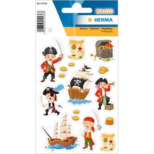 HERMA Sticker MAGIC "Little Mermaid", Transpuffy