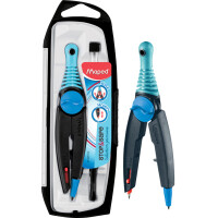 Maped Zirkelkasten Stop & Safe mit Adapterring, blau