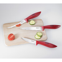Clauss Messerset, 3-teilig, rot