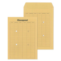 MAILmedia Hauspost-Versandtasche, braun, B4, ungummiert