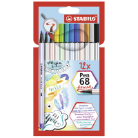 STABILO Pinselstift Pen 68 brush, 8er Kartonetui