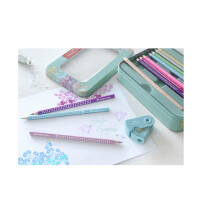 FABER-CASTELL Dreikant-Buntstifte GRIP SPARKLE, Geschenkset