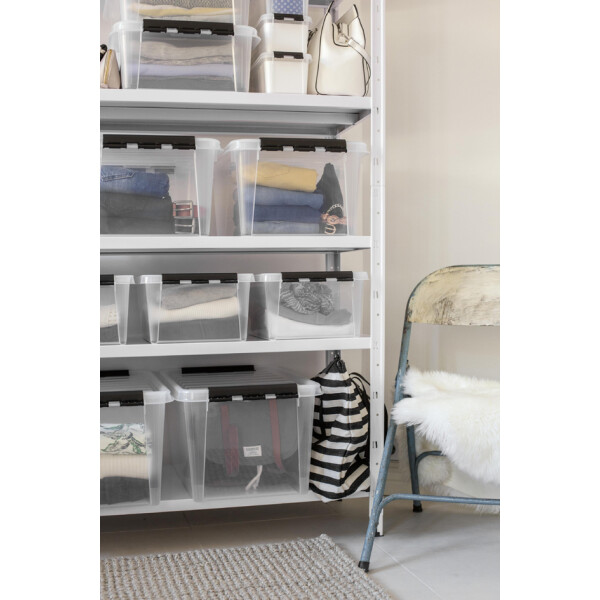 smartstore Aufbewahrungsbox CLASSIC 20 L, Clips: weiß