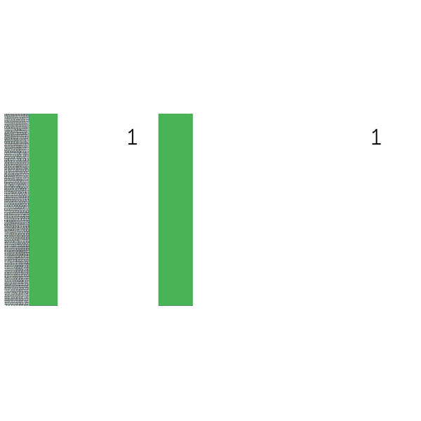 ELVE Bon-Block, grün, Maße: (B)135 x (H)60 mm