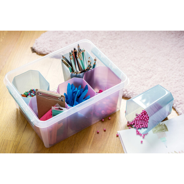 smartstore Aufbewahrungsbox COLOUR 14 L + Eins&auml;tze