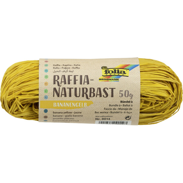 folia Raffia-Naturbast, 50 g, hellgrün