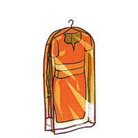 KLEIBER Bekleidungs-Schutzhülle, lang, transparent