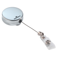 DURABLE Ausweishalter Chrom, metallic-silber