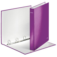 LEITZ Ringbuch WOW, DIN A4, Hartpappe, eisblau