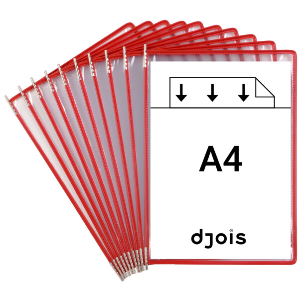 djois by tarifold Drehzapfentafel, DIN A4, farbig sortiert