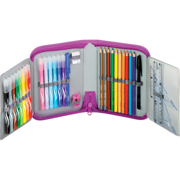 Maped Schüleretui Fairy, aus Polyester, pink, befüllt
