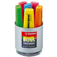 STABILO Textmarker BOSS ORIGINAL, 6er Rundbox