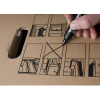 SMARTBOXPRO Umzugskarton "CARGO-BOX-PLUS AUTOMATIK", braun