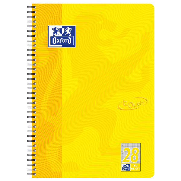 Oxford Collegeblock Touch, A4+, liniert, 80 Blatt, aqua