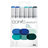 COPIC Marker sketch, 6er Set "Sea & Sky"