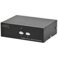 DIGITUS VGA Switch, 2-fach, 250 MHz, Metallgehäuse,...