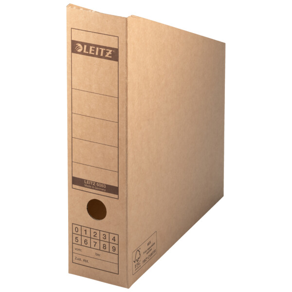 LEITZ Archiv-Stehsammler, DIN A4, aus Wellpappe, natron