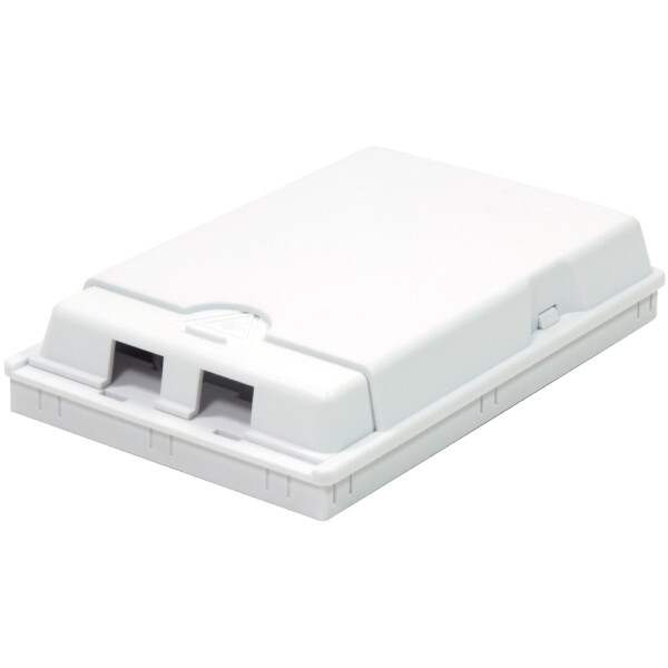 LogiLink FTTH Anschlussdose, 2-fach, Aufputz, wei&szlig;
