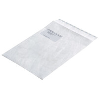 Tyvek Versandtaschen C5, mit Fenster, 55 g qm, weiß