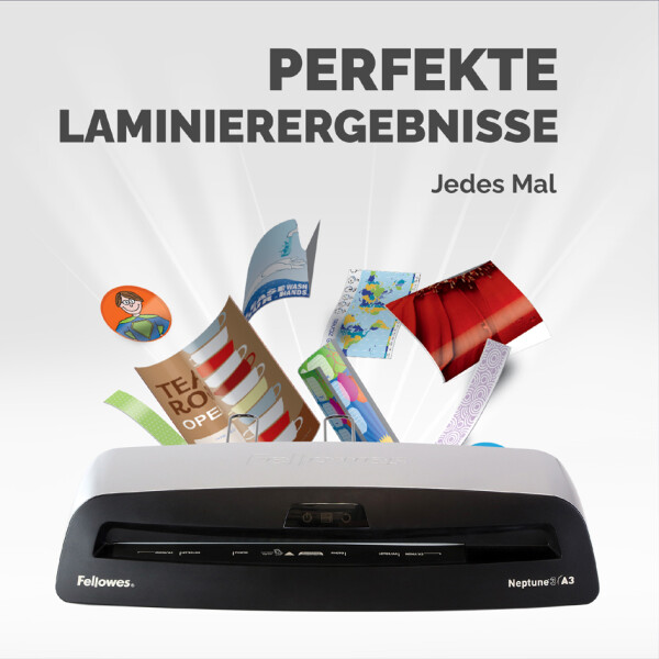 Fellowes Laminiergerät Neptune 3, DIN A3, schwarz silber