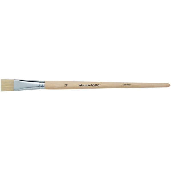 Marabu Borstenpinsel Robust, flach, Gr. 6