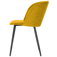 PAPERFLOW Konferenzstuhl MUST, 2er Set, schwarz safran