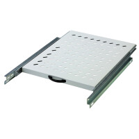 DIGITUS 19" Fachboden, ausziehbar, Tiefe: 720 mm,...