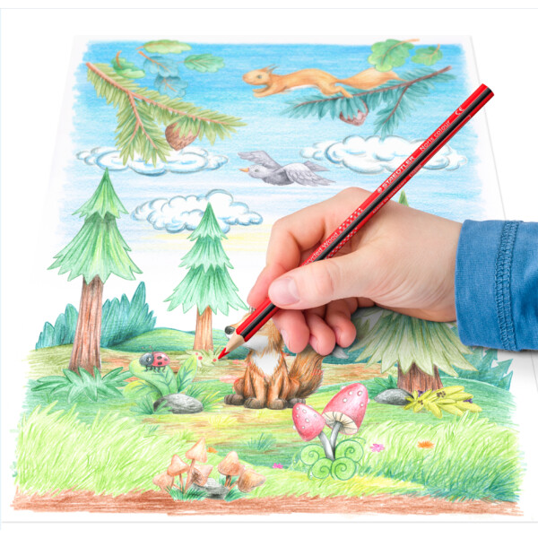 STAEDTLER Dreikant-Buntstift Noris colour, 12 + 4 Kartonetui