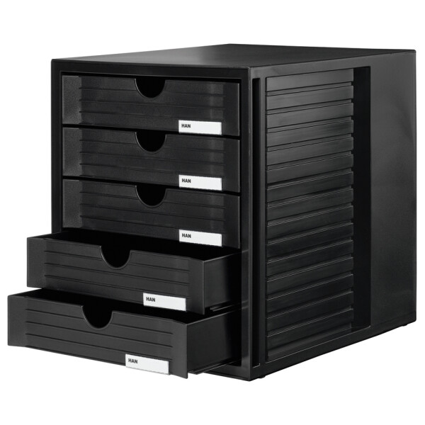 HAN Schubladenbox SYSTEMBOX, 5 Schübe, lichtgrau