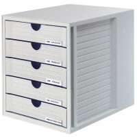 HAN Schubladenbox SYSTEMBOX, 5 Schübe, lichtgrau
