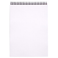 RHODIA Spiralnotizblock No. 18, DIN A4, kariert, schwarz