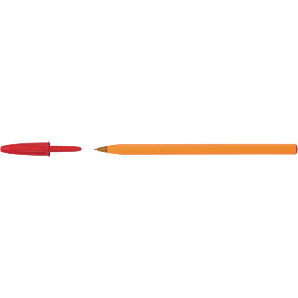 BIC Kugelschreiber Orange, Strichfarbe: rot