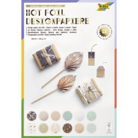 folia Designpapierblock "Hotfoil", DIN A4, 165g qm, 12 Blatt