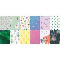 folia Designpapierblock "Hotfoil", DIN A4, 165g qm, 12 Blatt
