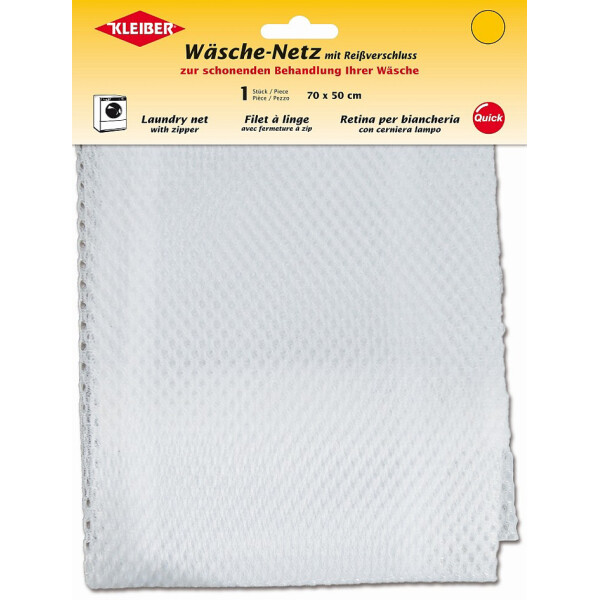 KLEIBER Wäschenetz, mit Reißverschluss, 280 x 370 mm, weiß