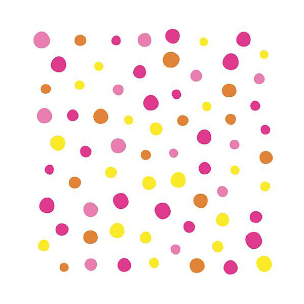 PAPSTAR Motiv-Servietten "Colorful Dots", 330 x 330 mm, pink