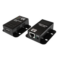 LogiLink USB 2.0 Extender Set, mit 1-Port USB Hub, PoE