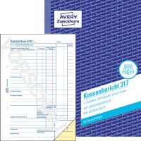 AVERY Zweckform Formularbuch "Kassenabrechnung mit MwSt", A4