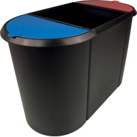 helit Papierkorb "the triple", oval, PE,...