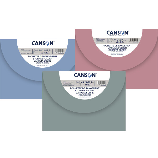 CANSON Zeichnungsmappe, 340 x 470 mm, helle Farben