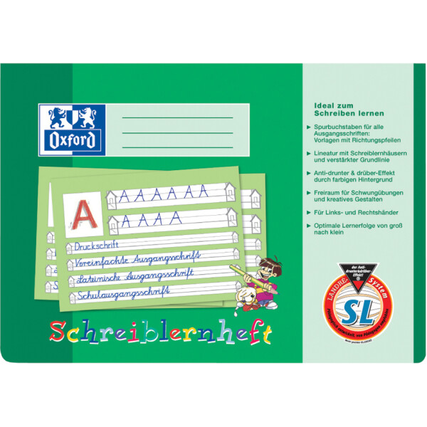 Oxford Schreibheft, DIN A5 quer, Lineatur: 0