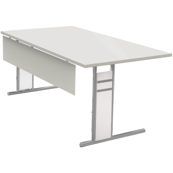 kerkmann Schreibtisch Form 4, (B)1.800 mm, lichtgrau
