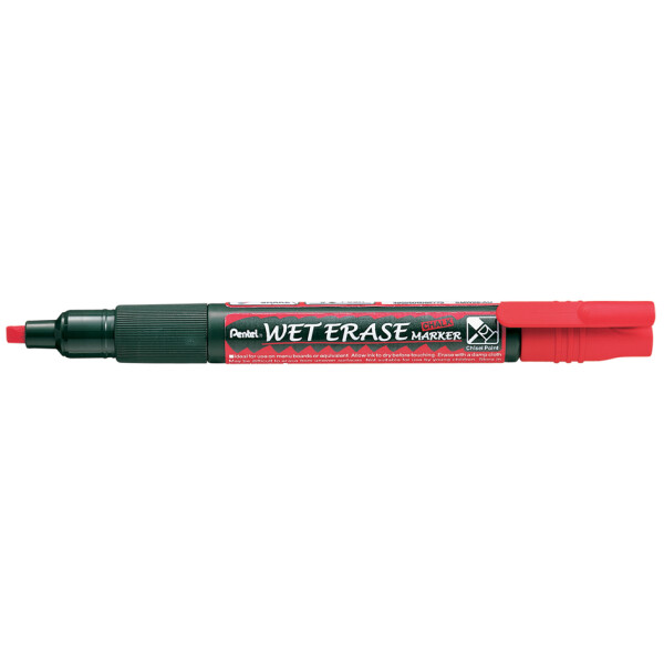 Pentel Kreidemarker "WET ERASE CHALK", Keilspitze, weiß
